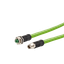 M12 Industrial Ethernet cable, X-coded, 10.0 m, M12 jack straight - M1 thumbnail 3