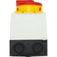 Main switch, T0, 20 A, surface mounting, 3 contact unit(s), 3 pole, 2 N/O, 1 N/C, Emergency switching off function, With red rotary handle and yellow thumbnail 33