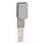 Test plug adapter 8.3 mm wide for 4 mm Ø test plugs gray thumbnail 1