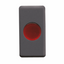 SINGLE INDICATOR LAMP - 12/24/250V - RED - 1 MODULE - SYSTEM BLACK thumbnail 1