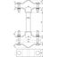 Fixing clamp for tubes D 40mm / D 45-65mm w. spacer L 95mm StSt thumbnail 2