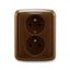 5592A-A2349H Double socket outlet with earthing pins, shuttered, with surge protection ; 5592A-A2349H thumbnail 1