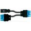 pre-assembled Y-cable B2ca 2 x plug/socket black/blue thumbnail 2
