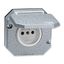 5518-2929 S Socket outlet with earthing pin, with hinged lid thumbnail 2