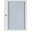 Surface mounted steel sheet door white, transparent with Profi Line handle for 24MU per row, 6 rows thumbnail 2