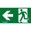 Adhesive pictogram, arrow left, viewing distance: 20m thumbnail 1