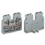 2-conductor end terminal block without push-buttons with fixing flange thumbnail 2