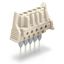 Female connector for rail-mount terminal blocks 0.6 x 1 mm pins straig thumbnail 3