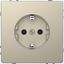SCHUKO socket-outlet, shutter, screwless terminals, sahara, System Design thumbnail 3