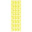 Cable coding system, 4 - 6 mm, 9.3 mm, Polyamide 66, yellow thumbnail 2
