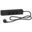 Unica extend - Schuko trailing lead - 3 gangs - with USB port - anthracite thumbnail 1