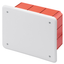 JUNCTION AND CONNECTION BOX - FOR BRICK WALLS - DIMENSIONS 160X130X70 - WHITE LID RAL9016 thumbnail 1