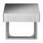 2518-WD-866 Intermediate Ring with Hinged Lid for cover plates Busch-Balance® SI 1 gang with Sealing Ring stainless steel - Pure Stainless Steel thumbnail 3
