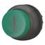 Illuminated pushbutton actuator, RMQ-Titan, Extended, momentary, green, inscribed, Bezel: black thumbnail 2