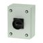 Main switch, P1, 40 A, surface mounting, 3 pole, 1 N/O, 1 N/C, STOP function, With black rotary handle and locking ring, Lockable in the 0 (Off) posit thumbnail 5