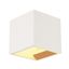 PLASTRA CUBE wall light, square, white plaster, G9, max. 42W thumbnail 1