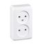 PRIMA - double socket outlet without earth - 16A, white thumbnail 2