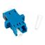 FO Coupler LC-Duplex,Plastic,Singlemode,zirc,flange,blue,ECO thumbnail 3