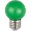 LED E27 Ball G45x68 230V 1W 320° AC Green Non-Dim thumbnail 1