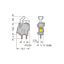 Stackable PCB terminal block push-button 2.5 mm² light gray thumbnail 5