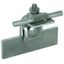 Saddle clamp Al clamping range 0.7-8mm, angled, w. clamping frame for  thumbnail 1