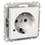 Exxact single socket-outlet with LED indication earthed screw white thumbnail 3