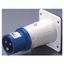 STRAIGHT FLUSH MOUNTING INLET - IP44 - 2P+E 32A 200-250V 50/60HZ - BLUE - 6H - SCREW WIRING thumbnail 2