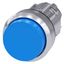 Pushbutton, 22 mm, round, metal, shiny, blue, pushbutton, raised momentary…3SU1050-0BB50-0AA0-Z Y15 thumbnail 1