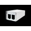 Modul surface mount housing 2 port pure white, unequipped thumbnail 2