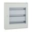 Complete surface-mounted flat distribution board with window, white, 24 SU per row, 3 rows, type C thumbnail 6