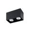 TECTO BLACK CEILING LAMP 2 X GU10 50W thumbnail 1