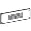 Ventilating faceplate XL³ 800/4000 - 24 modules - h 200 mm - screw mounting thumbnail 1