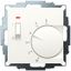 UP room controller, RAL1013 matt 55x55, 5-30C, AC 230V, 1NC, 10 A, temperature reduction approx. 4K, switch on/off, display controller "on" thumbnail 1