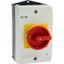 Safety switch, P1, 25 A, 3 pole, 1 N/O, 1 N/C, Emergency switching off function, With red rotary handle and yellow locking ring, Lockable in position thumbnail 11