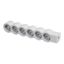 MOES STD SCH 6X2P+E WITHOUT CABLE WHITE/GREY thumbnail 1
