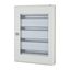 Complete surface-mounted flat distribution board with window, white, 24 SU per row, 4 rows, type C thumbnail 4