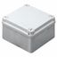 JUNCTION BOX WITH PLAIN QUICK FIXING LID - IP55 - INTERNAL DIMENSIONS 100X100X50 - SMOOTH WALLS - GREY RAL 7035 thumbnail 2