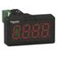 Harmony XB5, Digital panel meter, plastic, black, Ø22, 4 digit red LED display, 4...20 mA input thumbnail 1