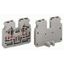 2-conductor end terminal block without push-buttons with fixing flange thumbnail 1