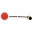 Pushbutton, Flat, momentary, 1 NC, Cable (black) with M12A plug, 4 pole, 0.2 m, red, Blank, Bezel: titanium thumbnail 2