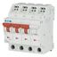 Miniature circuit breaker (MCB) with plug-in terminal, 4 A, 3p+N, characteristic: C thumbnail 1