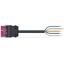 pre-assembled connecting cable Eca Plug/open-ended pink thumbnail 1