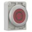 Illuminated pushbutton actuator, RMQ-Titan, Flat, maintained, red, inscribed, Metal bezel thumbnail 14