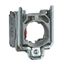 Harmony XB4, Single contact block with body/fixing collar, metal, screw clamp terminal, 2 NC thumbnail 1