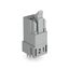 Plug for PCBs straight 2-pole gray thumbnail 1