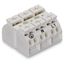 4-conductor chassis-mount terminal strip with ground contact PE-N-L1 w thumbnail 4