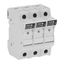 Fuse-holder, LV, 30 A, AC 600 V, 10 x 38 mm, CC, 3P, UL, indicating, DIN rail mount thumbnail 12