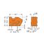 Stackable PCB terminal block with commoning option 2.5 mm² orange thumbnail 3
