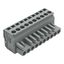 1-conductor female connector, angled CAGE CLAMP® 2.5 mm² gray thumbnail 1