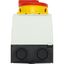 Main switch, T0, 20 A, surface mounting, 4 contact unit(s), 6 pole, 2 N/O, Emergency switching off function, With red rotary handle and yellow locking thumbnail 35